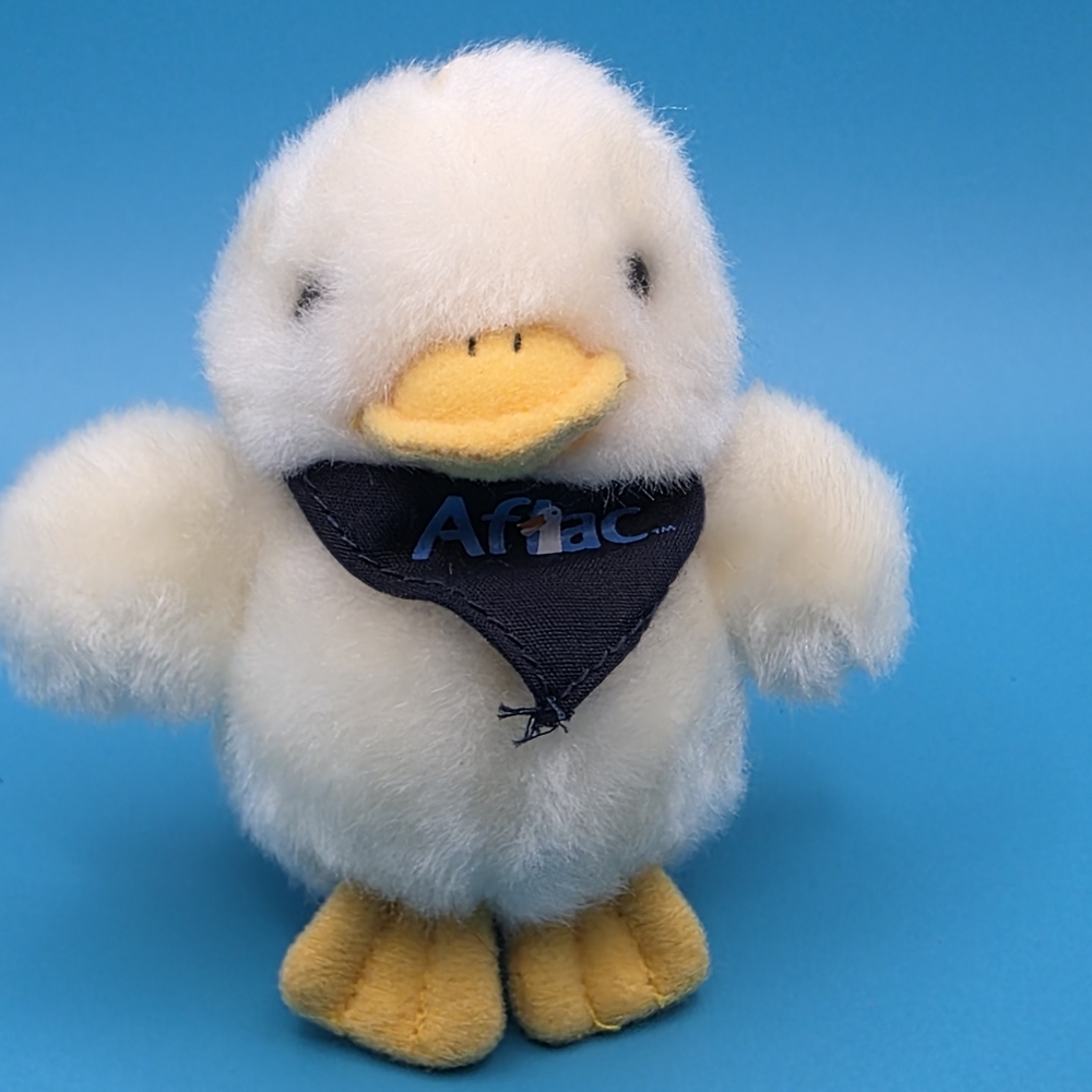 Aflac Plush Keychain Bag Fab With Clip Talking Duck Small 2 ½ Inches